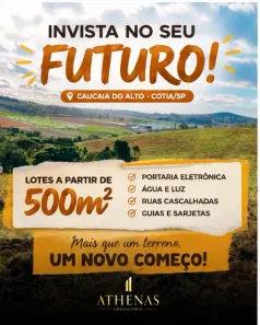 Lote/Terreno à venda, 500m² no Jardim São Luiz (Caucaia do Alto), Cotia