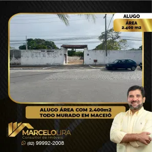 Lote/Terreno para alugar, 2400m² no Antares, Maceió