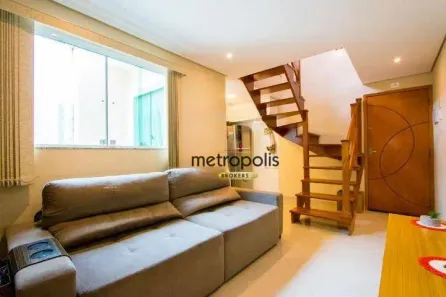 Cobertura com 2 Quartos para alugar, 116m² no Vila Valparaíso, Santo André