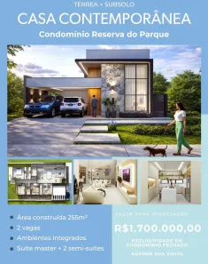 Casa de Condomínio com 3 Quartos à venda, 360m² no Ponta Negra, Manaus