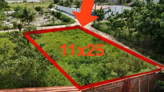 Lote/Terreno à venda, 275m² no Caiçara, Cruz