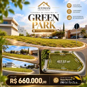Lote/Terreno à venda, 457m² no Jardim Green Park Residence, Hortolândia