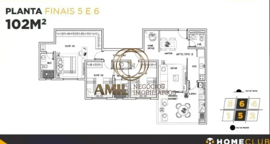 Apartamento com 3 Quartos à venda, 102m² no Condomínio Residencial Colinas do Paratehy, São José dos Campos
