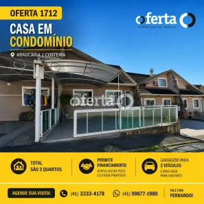 Casa com 3 Quartos à venda, 66m² no Costeira, Araucária