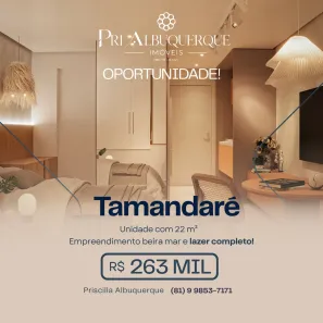 Apartamento com 1 Quarto à venda, 22m² no Tamandaré, Tamandaré