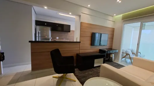 Apartamento com 1 Quarto para alugar, 52m² no Gonzaga, Santos