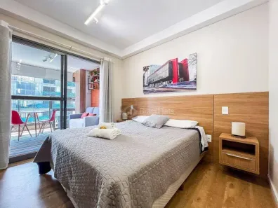 Flat com 1 Quarto para alugar, 32m² no Santo Amaro, São Paulo