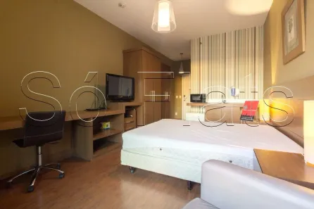Flat com 1 Quarto para alugar, 26m² no Indianópolis, São Paulo