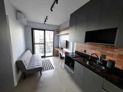Apartamento com 1 Quarto para venda ou aluguel, 27m² no Campo Belo, São Paulo