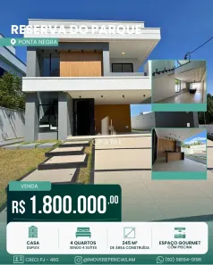 Sobrado com 4 Quartos à venda, 245m² no Ponta Negra, Manaus