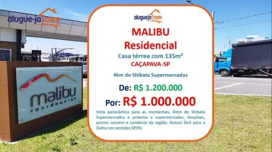 Casa de Condomínio com 3 Quartos à venda, 135m² no Residencial Colinas, Caçapava
