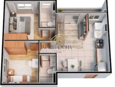 Apartamento com 2 Quartos à venda, 45m² no Piatã, Salvador