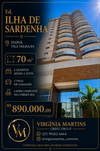 Apartamento com 2 Quartos à venda, 70m² no Itapuã, Vila Velha