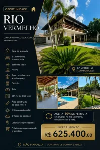 Casa com 5 Quartos à venda, 220m² no São João do Rio Vermelho, Florianópolis