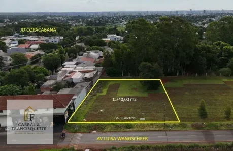 Lote/Terreno à venda, 1740m² no Panorama, Foz do Iguaçu
