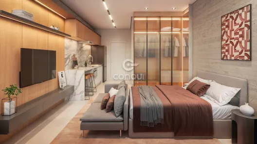 Apartamento com 1 Quarto à venda, 25m² no Centro, São José dos Pinhais