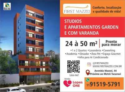 Apartamento com 1 Quarto à venda, 24m² no Vila Mazzei, São Paulo