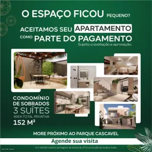 Sobrado com 3 Quartos à venda, 120m² no Jardim Atlântico, Goiânia