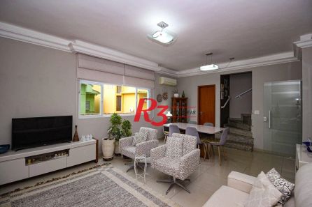 Casa de Condomínio com 3 Quartos à venda, 136m² no Gonzaga, Santos
