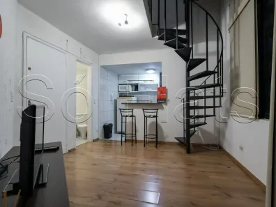 Flat com 1 Quarto para alugar, 42m² no Itaim Bibi, São Paulo