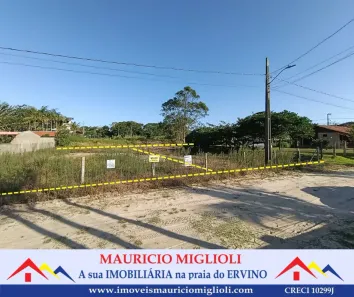 Lote/Terreno à venda, 490m² no Praia do Ervino, São Francisco do Sul