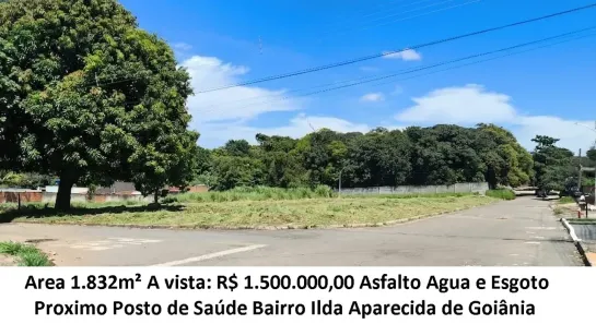 Lote/Terreno à venda, 1832m² no Ilda, Aparecida de Goiânia