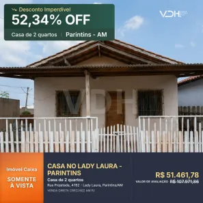 Casa com 2 Quartos à venda, 49m² no Distrito Industrial, Parintins