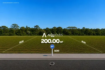 Lote/Terreno à venda, 200m² no Santa Terezinha, Fazenda Rio Grande