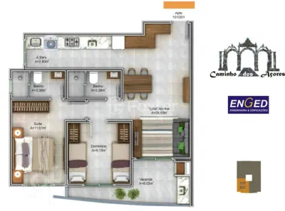 Apartamento com 2 Quartos à venda, 73m² no Pântano do Sul, Florianópolis