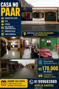 Casa com 2 Quartos à venda, 170m² no Maguari, Ananindeua