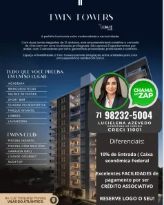 Apartamento com 2 Quartos à venda, 71m² no Pitangueiras, Lauro de Freitas