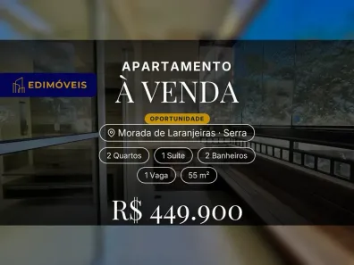 Apartamento com 2 Quartos à venda, 55m² no Morada de Laranjeiras, Serra