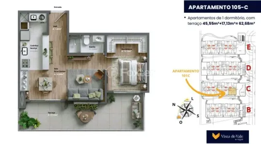 Apartamento com 2 Quartos à venda, 80m² no Várzea Grande 1º de Maio, Gramado