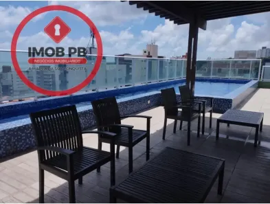 Apartamento com 2 Quartos para alugar, 64m² no Cabo Branco, João Pessoa