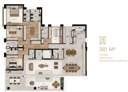 Apartamento com 4 Quartos à venda, 301m² no Paraíso, São Paulo