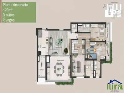 Apartamento com 3 Quartos à venda, 123m² no Moema, São Paulo