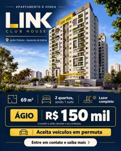 Apartamento com 2 Quartos à venda, 69m² no Jardim Maria Inês, Aparecida de Goiânia
