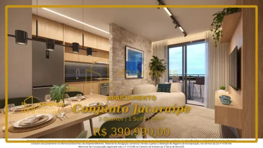 Apartamento com 3 Quartos à venda, 65m² no Conjunto Jacaraípe, Serra