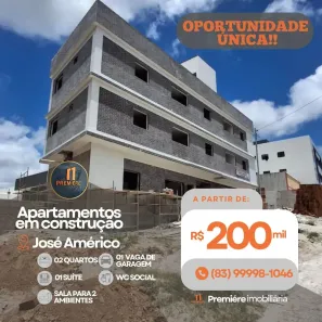 Apartamento com 2 Quartos à venda, 50m² no José Américo de Almeida, João Pessoa