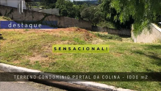 Lote/Terreno à venda, 1006m² no Loteamento Portal da Colina, Jundiaí