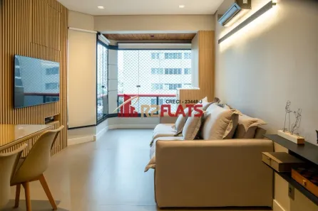 Flat com 1 Quarto para alugar, 45m² no Itaim Bibi, São Paulo