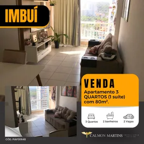 Apartamento com 3 Quartos à venda, 80m² no Imbuí, Salvador
