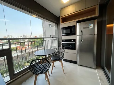 Apartamento com 1 Quarto para alugar, 27m² no Indianópolis, São Paulo
