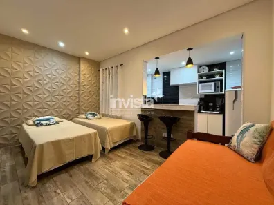 Apartamento com 1 Quarto para alugar, 28m² no Embaré, Santos