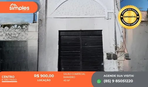 Ponto Comercial para alugar, 40m² no Centro, Fortaleza
