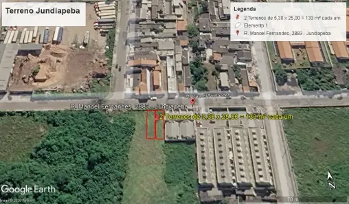 Lote/Terreno à venda, 133m² no Jundiapeba, Mogi das Cruzes