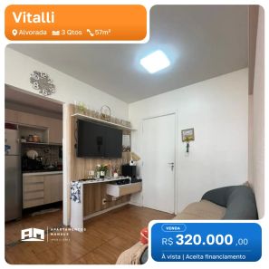 Apartamento com 3 Quartos à venda, 57m² no Alvorada, Manaus