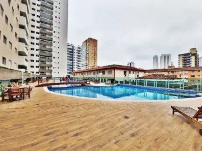 Apartamento com 2 Quartos para alugar, 83m² no Boqueirão, Praia Grande