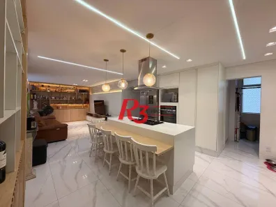 Apartamento com 3 Quartos à venda, 119m² no Gonzaga, Santos