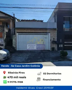 Casa com 2 Quartos à venda, 150m² no Centro, Ribeirão Pires